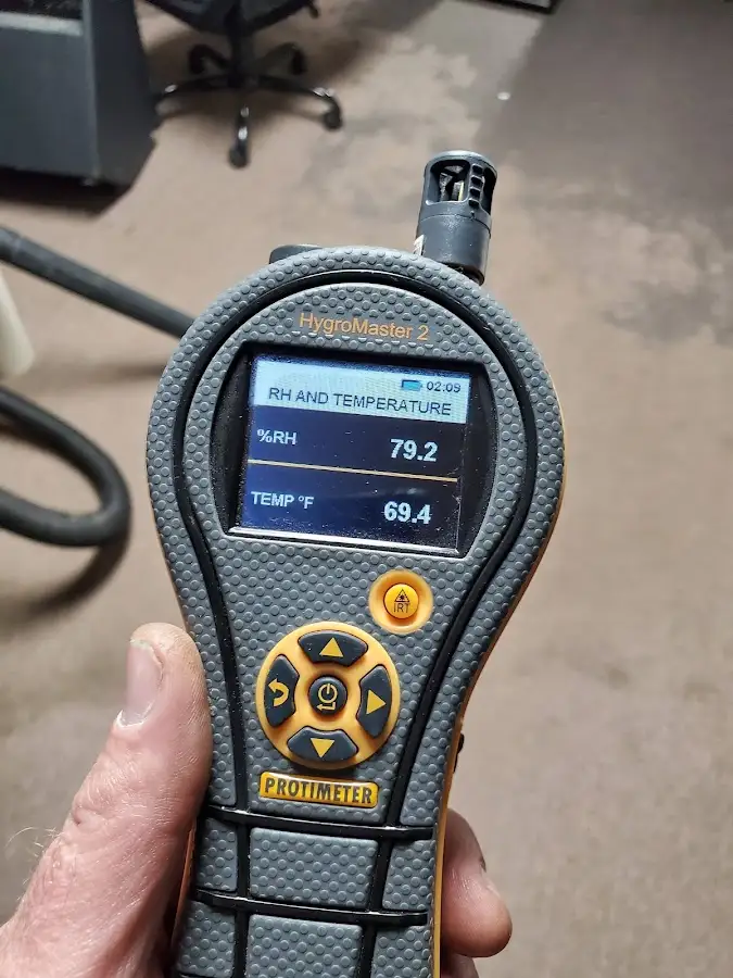Moisture meter humidity assessment for Mold Remediation & Removal in Lackland AFB